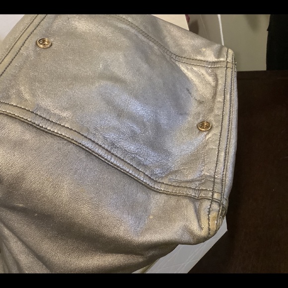 Yves Saint Laurent Downtown Silver Large Bag Tote - Picture 8 of 13